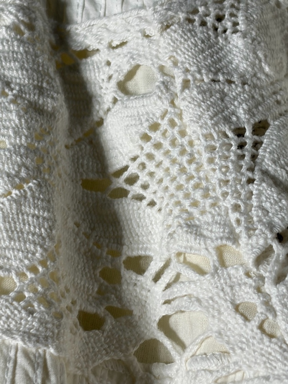Corey Lynn Calter White crochet Lace-Panel Mini Dress - Picture 7 of 7
